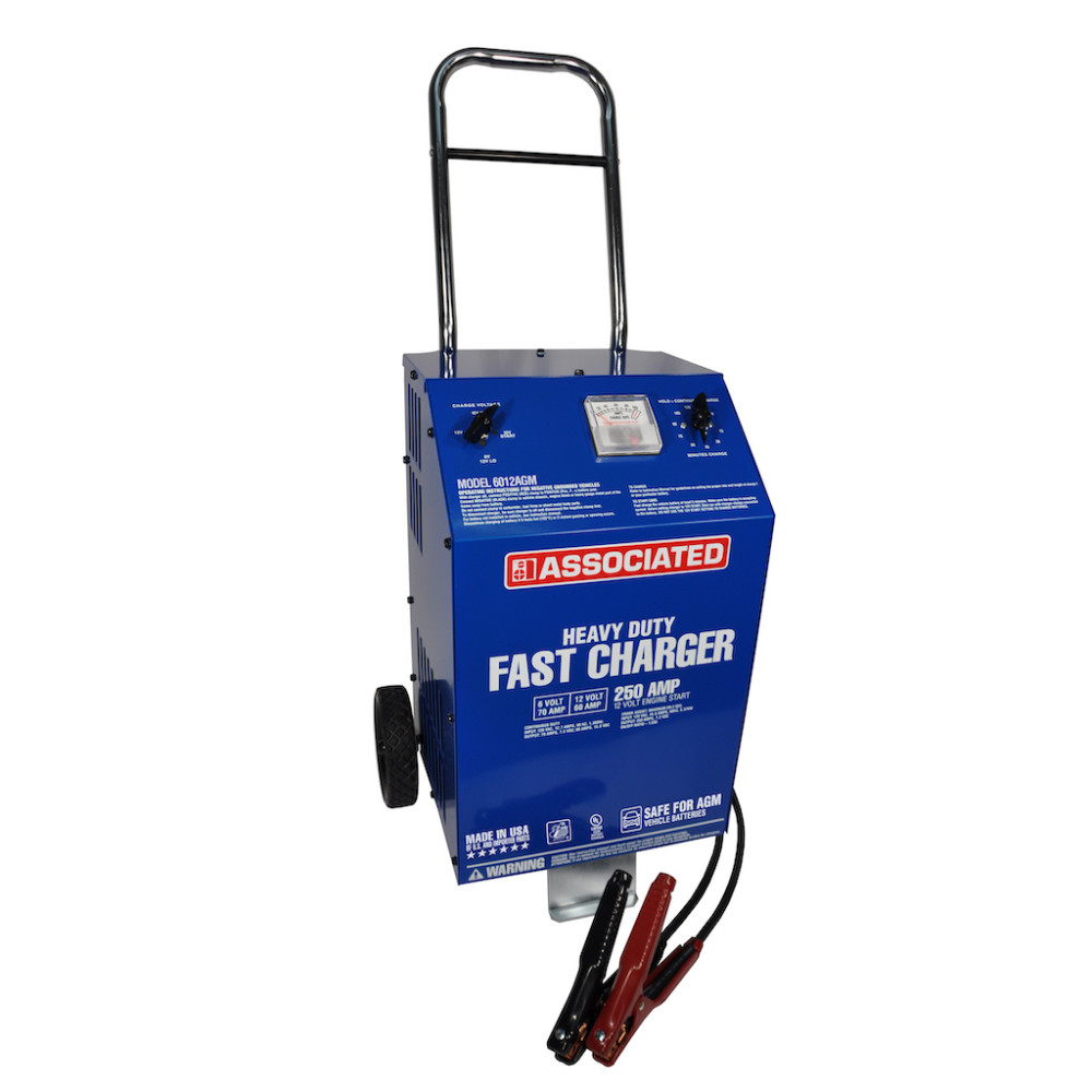 Associated Equipment 6/12V 70/60A Heavy Duty Fast Wheel Charger ;