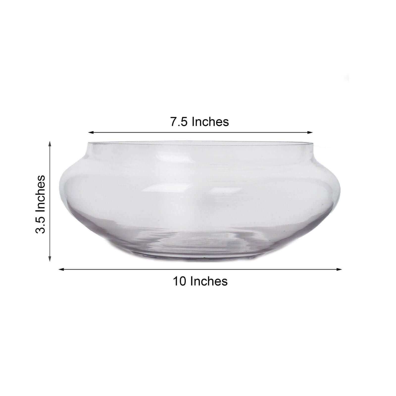 Floating Candle Glass Bowl Centerpiece, Multi Purpose Table Decor 10