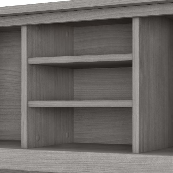 Bush Furniture Somerset 72W Desk Hutch in Platinum Gray