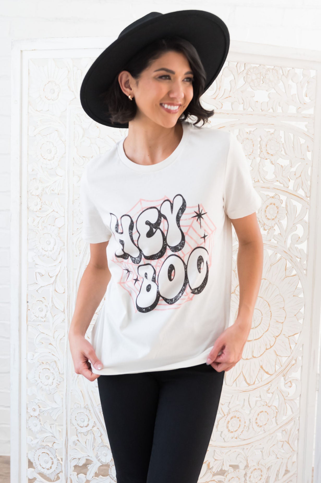 Hey Boo Modest Graphic Tee