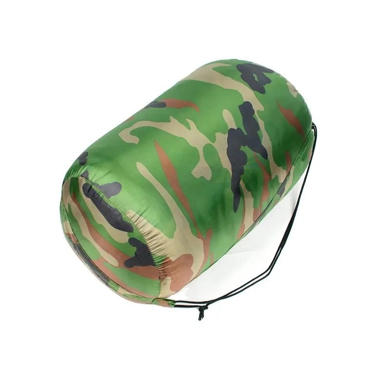 Customize Wholesale Hot Sale 190T Polyester Emergency Waterproof Breathable Surplus Winter Hiking Camping Tactical Sleeping Bag