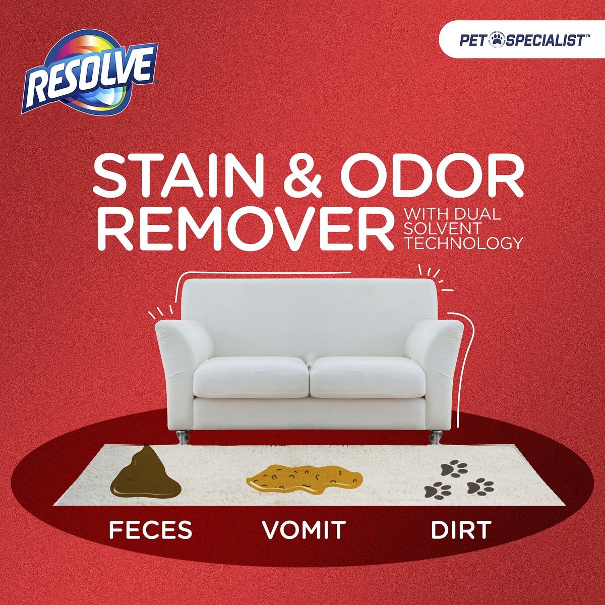 Resolve Pet Specialist Stain and Odor Remover 