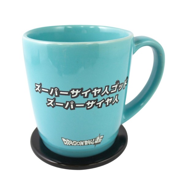 Just Funky Dragon Ball Super Goku 14oz Ceramic Coffee Mug With Coaster