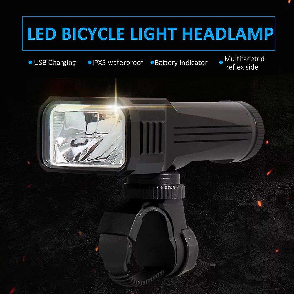 Waterproof T6 Led Bike Bicycle Light Headlamp Usb Charging Lamp Cycling Flashlight