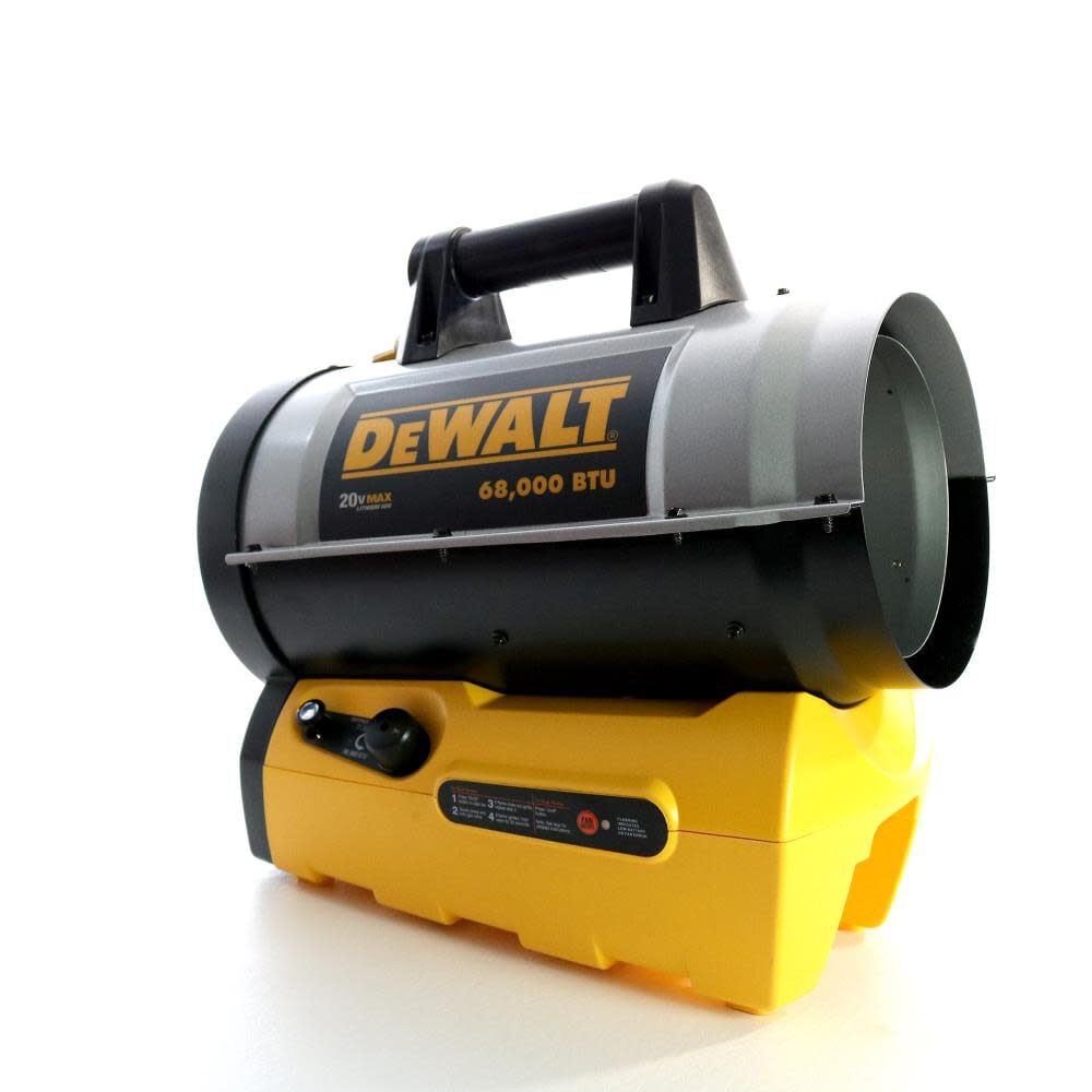 DEWALT 68000 BTU Cordless Portable Forced Air Propane Heater F340661 from DEWALT