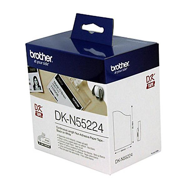 Brother DKN55224 White Roll Labeling Tape