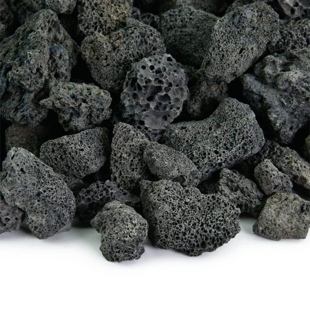 Fire Pit Essentials 10 lbs. Black Lava Rock 3/4 in. 01-0356