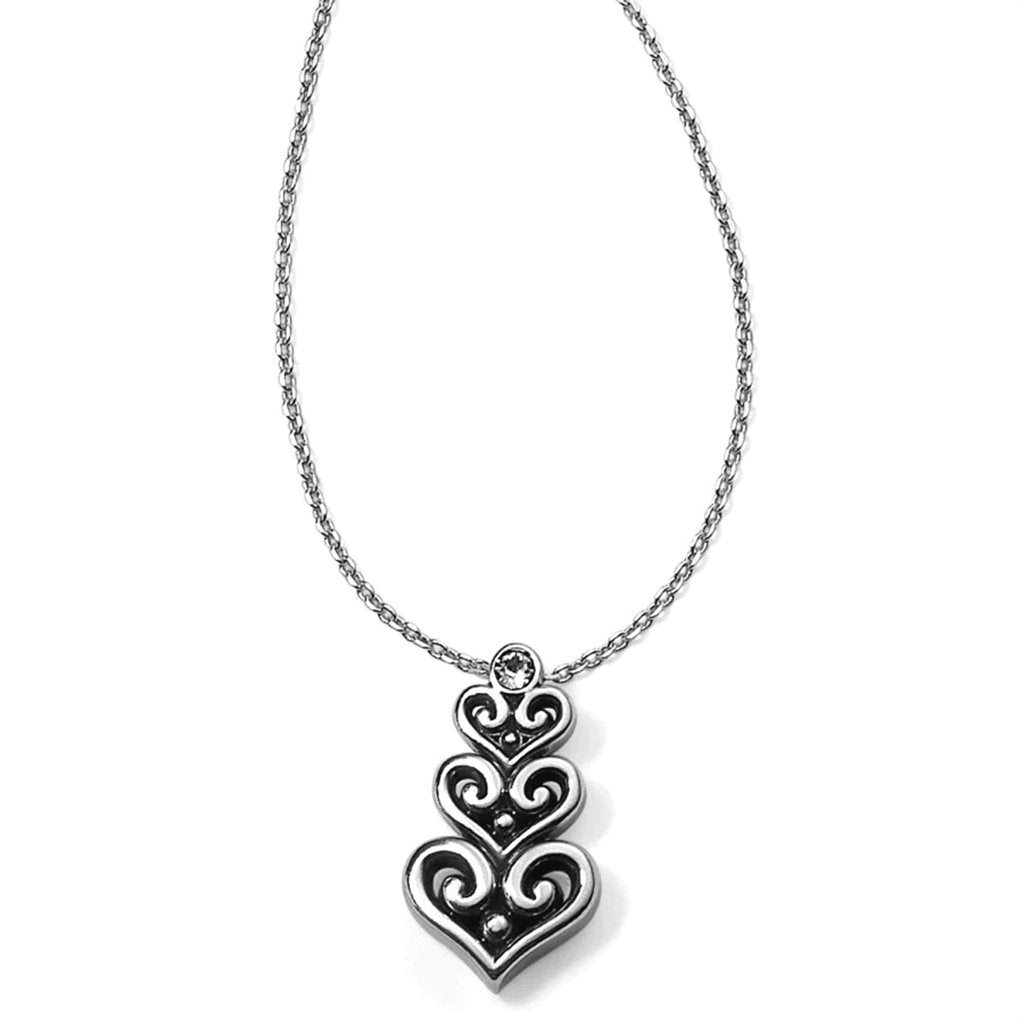 Brighton  Alcazar Heart Trio Short Necklace