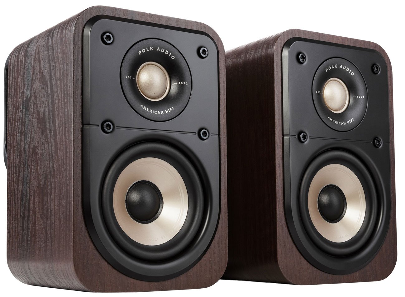 Polk Audio Signature Elite ES10 Walnut Surround Speakers For Home Theater (Pair)