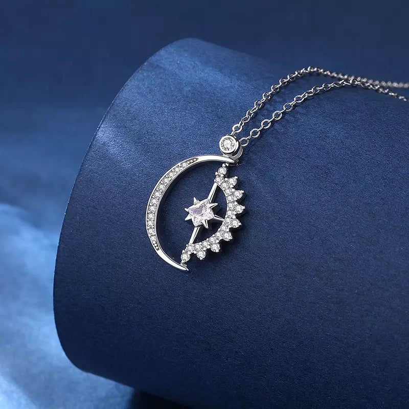 Moon And Star Necklace