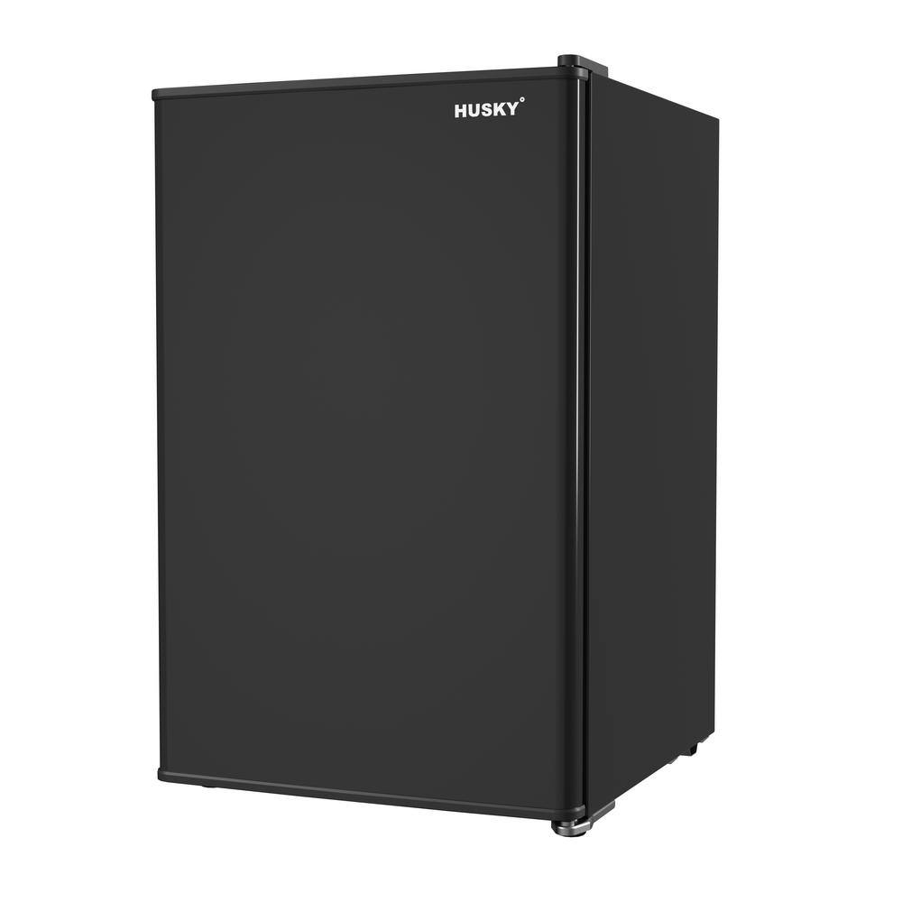 Husky 2.4 Cu. ft. 60-Can Large Freestanding Compact Under-Counter Mini Fridge with Reversible Door without Freezer (Black) OSFS014-BL