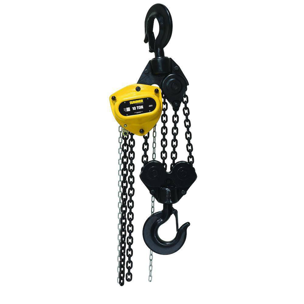 Southwire 10-Ton Chain Hoist with 15 ft. Chain Fall 787429