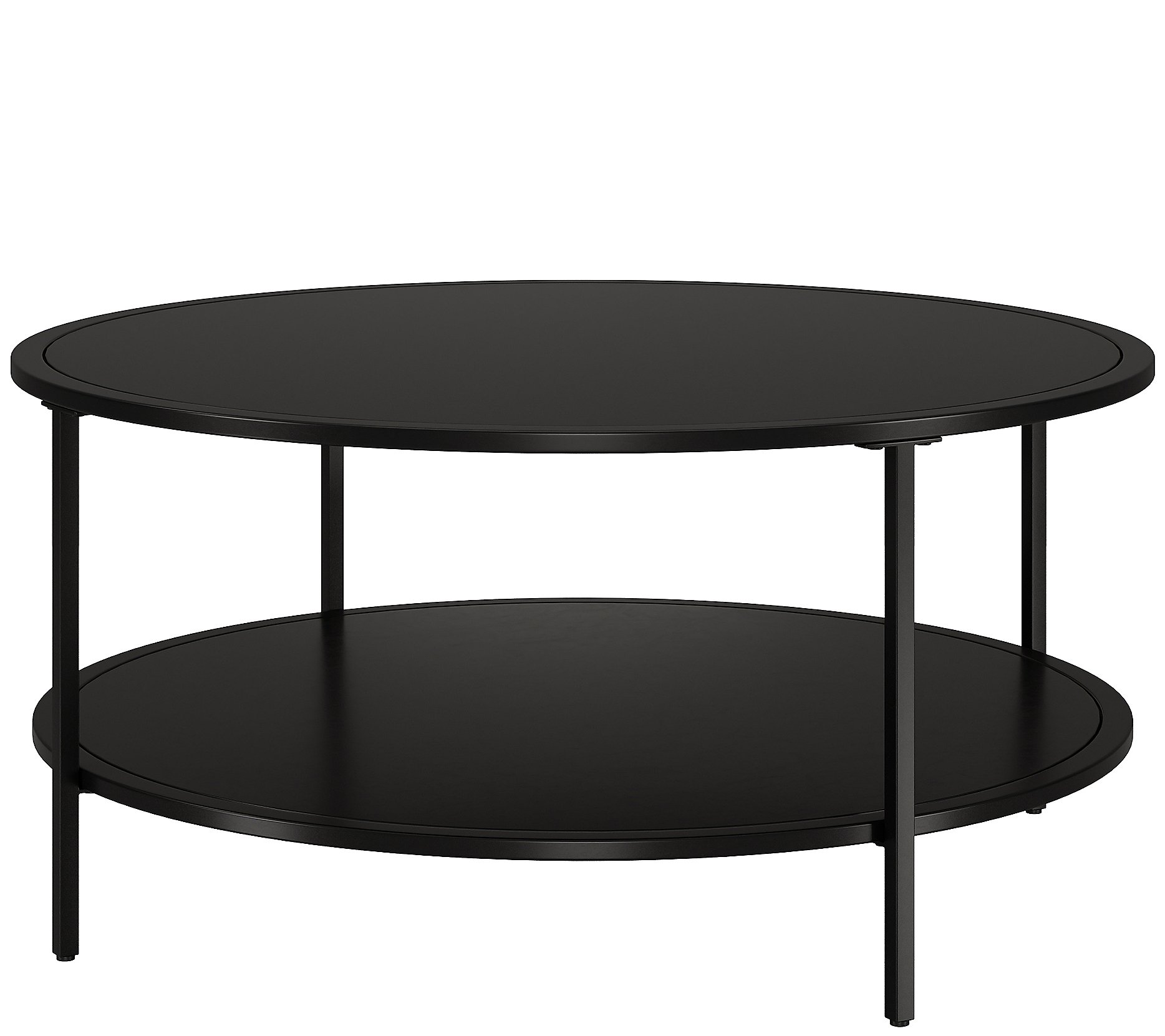 Hudson and Canal Sivil 36'' Round Coffee Table with Metal Top