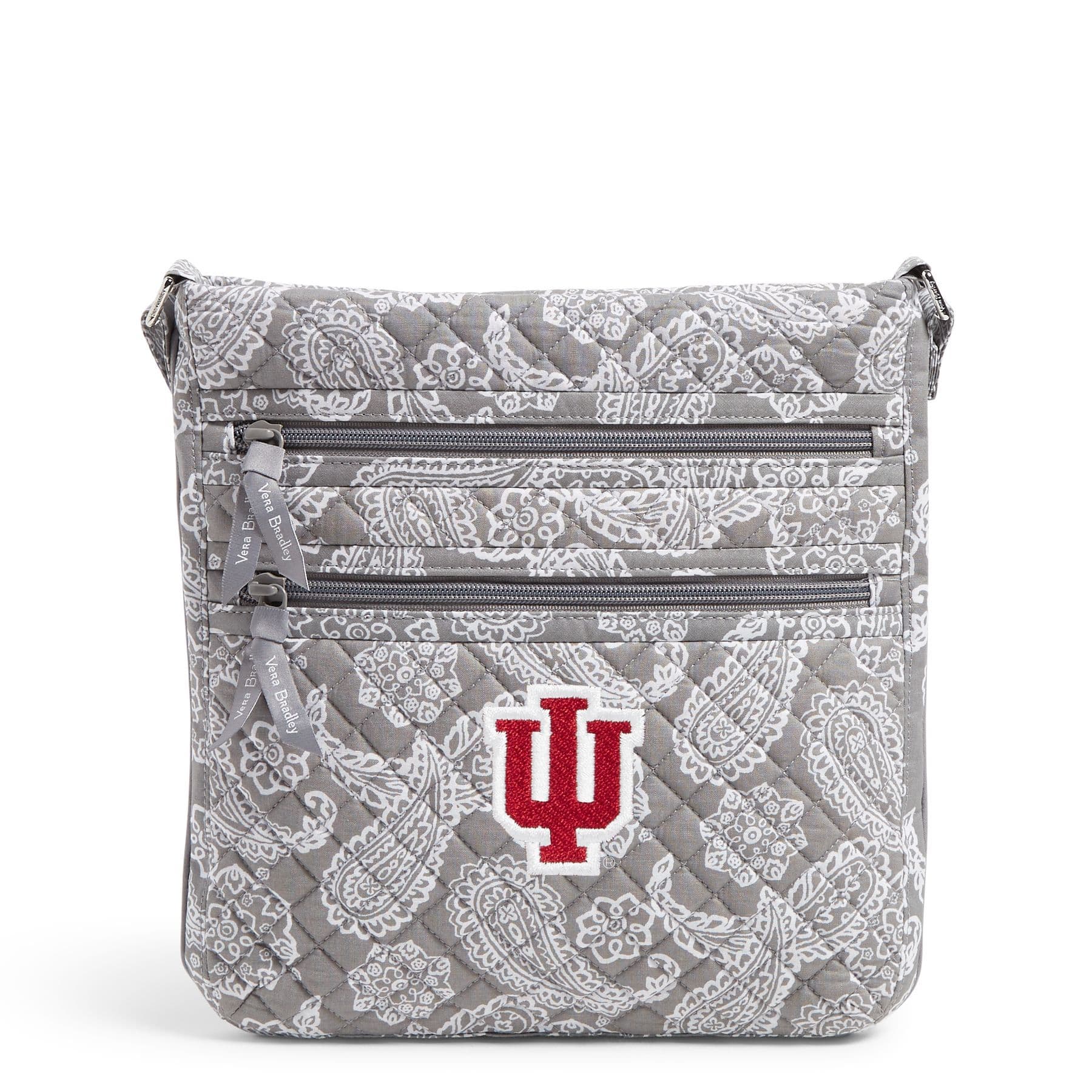 Collegiate Triple Zip Hipster Crossbody Bag