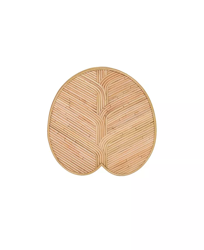 TOV Furniture 17.7 Rattan Lilypad Shaped Side Table