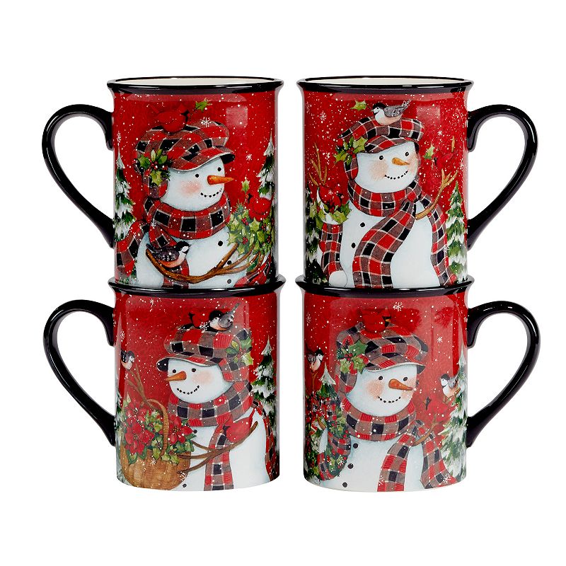 Certified International Christmas Lodge Snowman 16-pc. Dinnerware Set