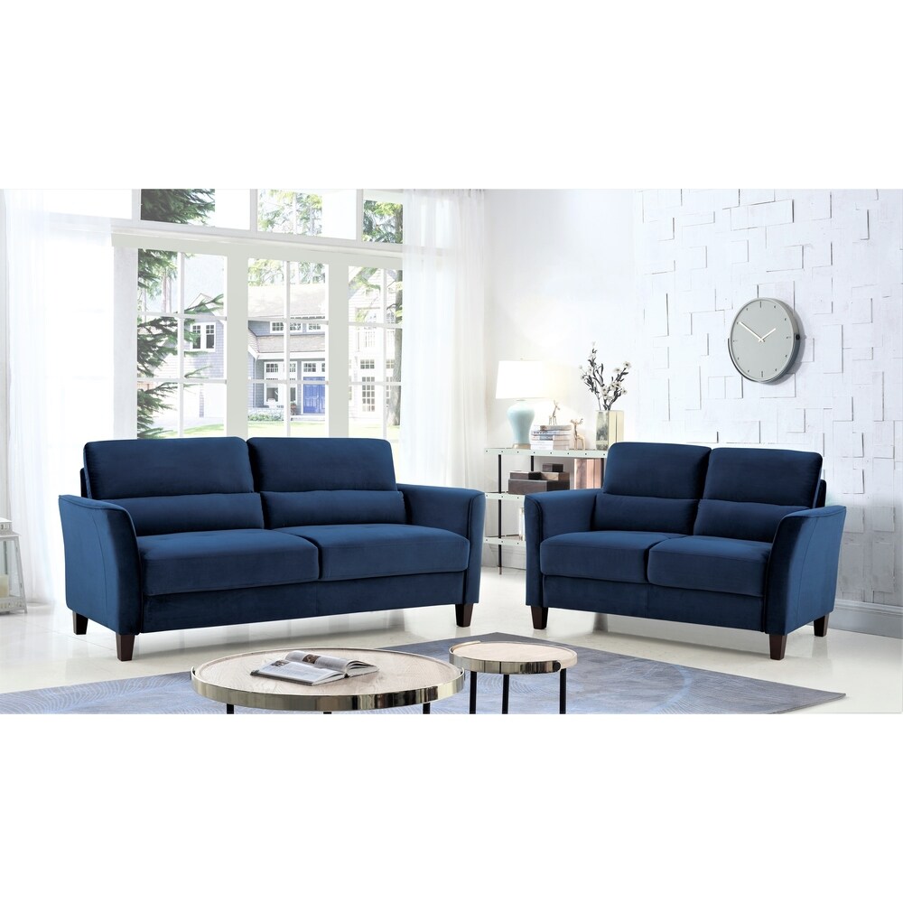 Chole Velvet Living Room Set  Sofa and Loveseat