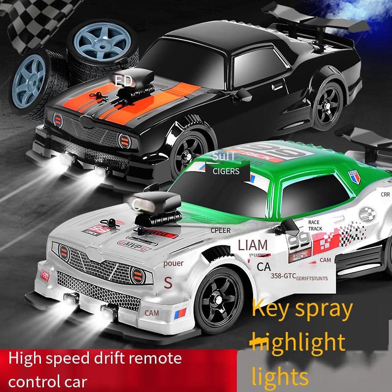 Remote Car Rc Drift Car 1:16 Scale 4wd 18km/h High Speed Vehicle 2.4ghz With Led Lights Rubber Tire Racing Sport Toy Car For Adult