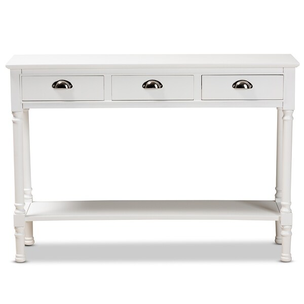 Garvey 3-Drawer Wood Entryway Console Table