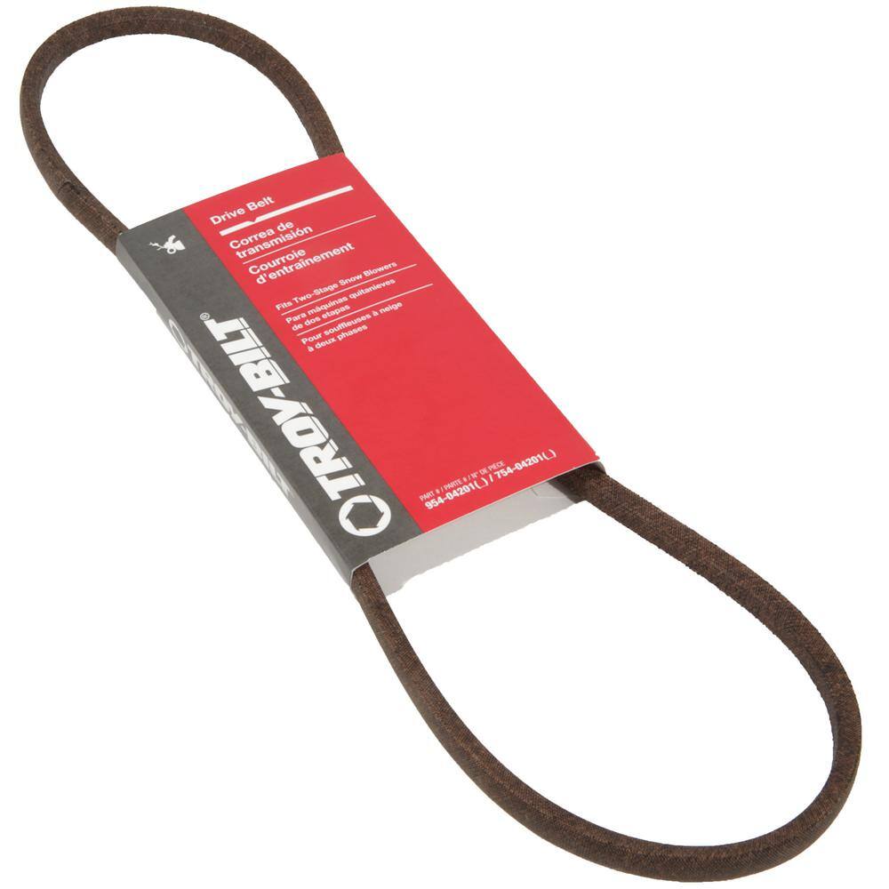 Troy-Bilt Original Equipment Drive Belt for Snow Blowers with 357 cc and 420 cc Engines OE# 954-04201754-04201 490-501-Y096