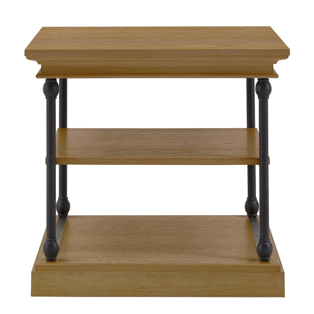 Barnstone Cornice Accent Storage Side Table by iNSPIRE Q Artisan