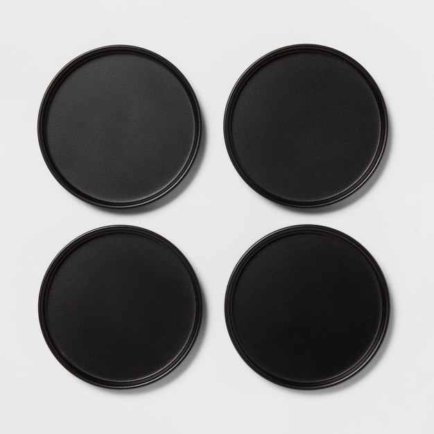 4pk Metal Coasters With Stand