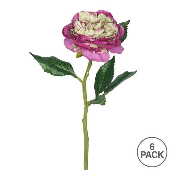 Vickerman 13 Peony Rose Stem 6/pk