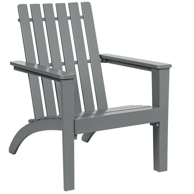 Adirondack Chair Acacia Wood Outdoor Patio Chair, Weather Resistant Campfire Chair for Lawn Seating