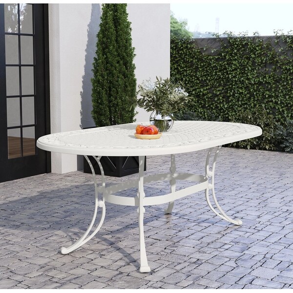 Sanibel White Outdoor Dining Table