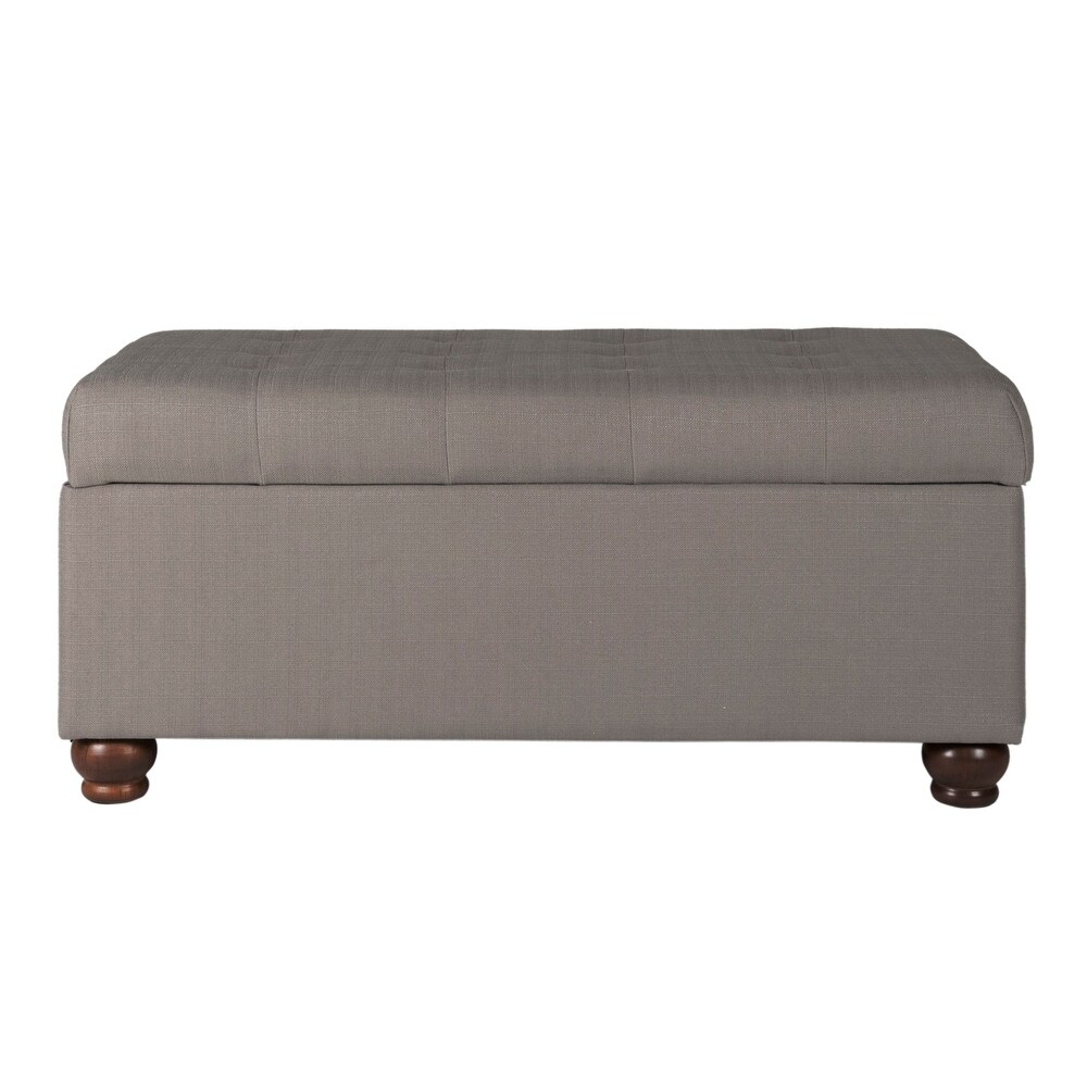 Copper Grove Sororia Grey Tufted Storage Bench