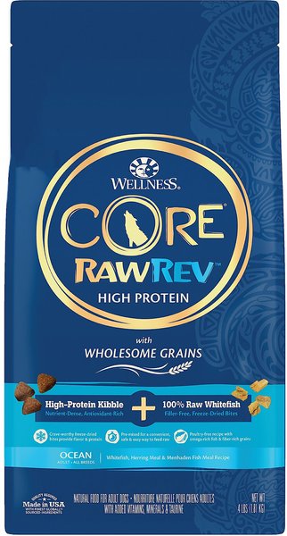 Wellness CORE RawRev Wholesome Grains Ocean Recipe High Protein Dry Dog Food