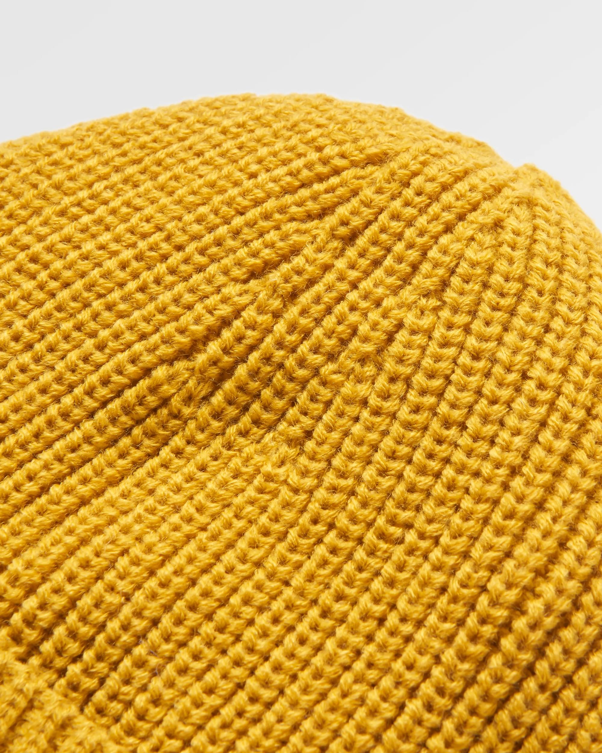 Compass Recycled Beanie - Mustard Yellow