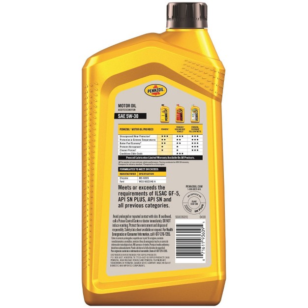 Pennzoil Engine Oil 5w 30