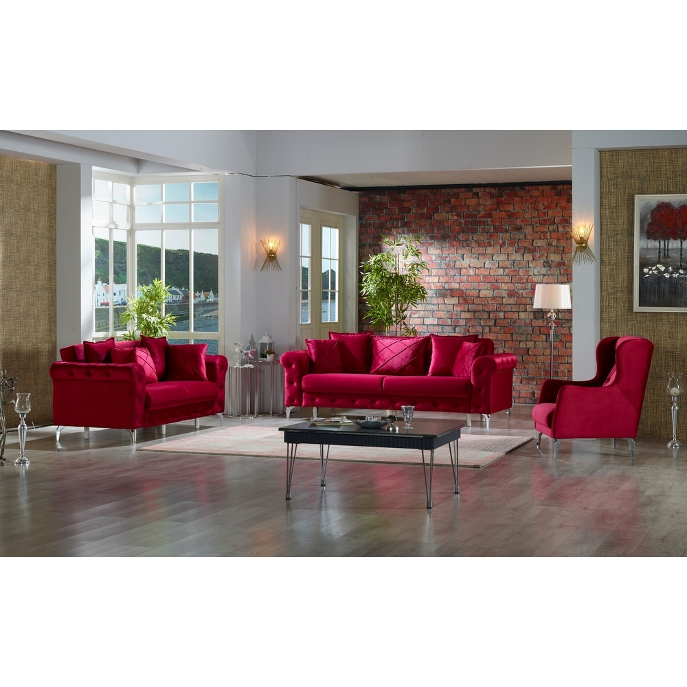 Bax 3 piece 1 Sofa  1 Loveseat And 1 Chair Living Room set