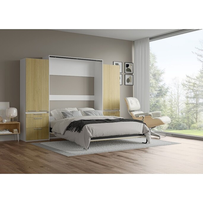 Designer Murphy Bed with Double Storage Units