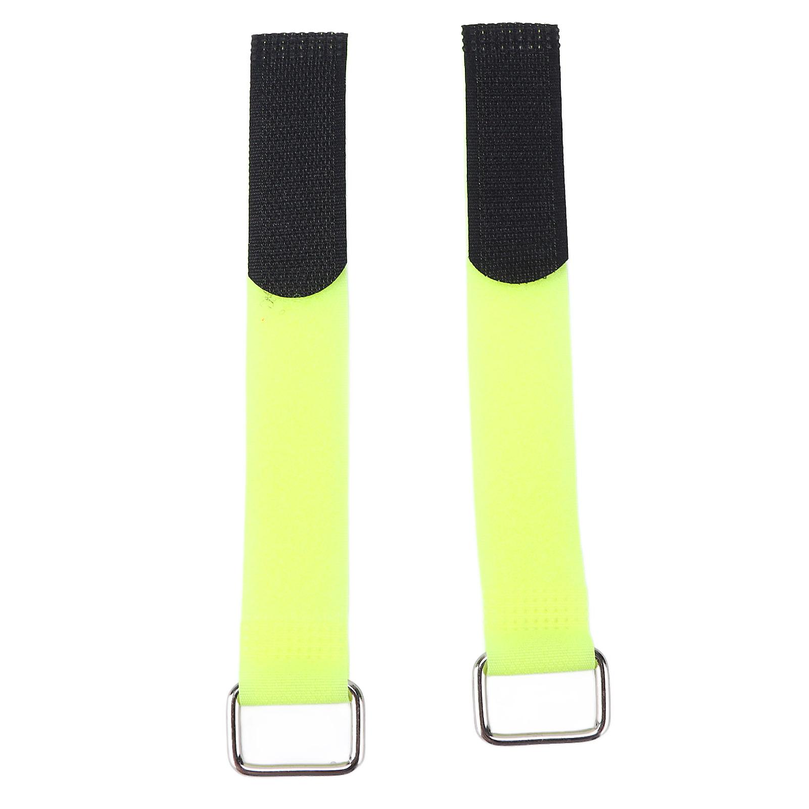 2pcs Fastening Straps Nylon 20x200mm Adjustable Elastic Bicycle Fixed Organizer Beltyellow