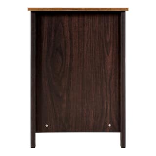 HOMESTOCK 1-Drawer Espresso 22.83 in. H x 15.74 in. W x 15.74 in. D MDF Engineered Wood Lateral File Cabinet 81680HD