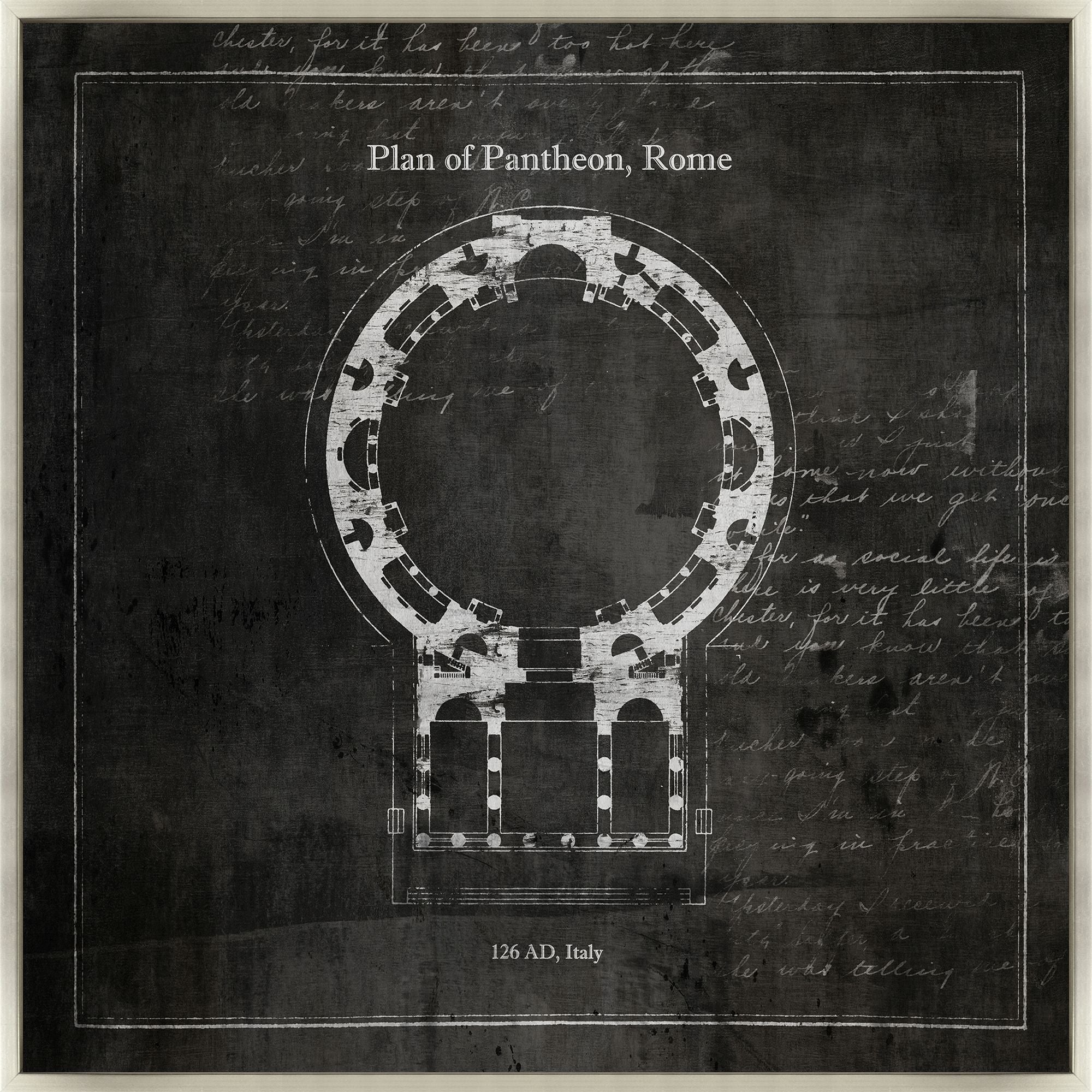 Plan of Pantheon, Rome