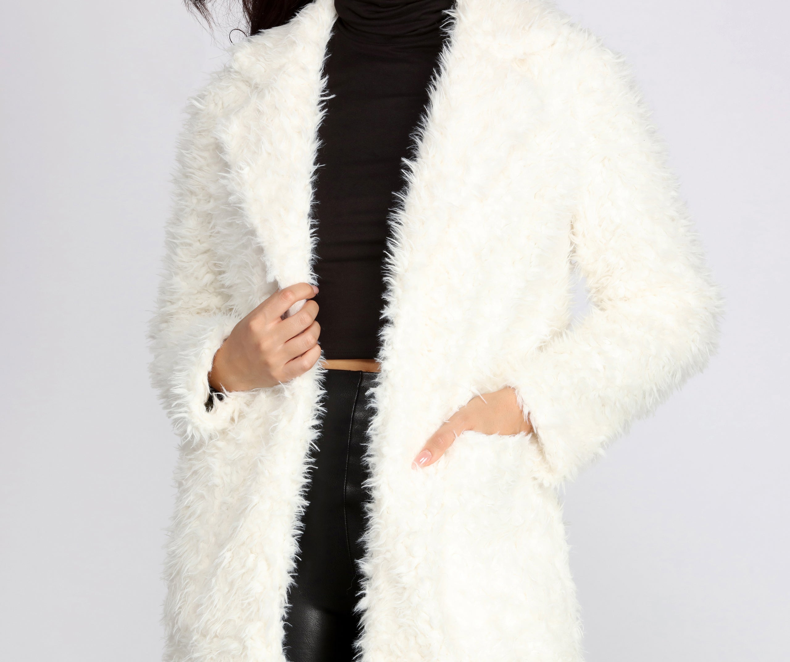 No Chill Faux Fur Long Jacket