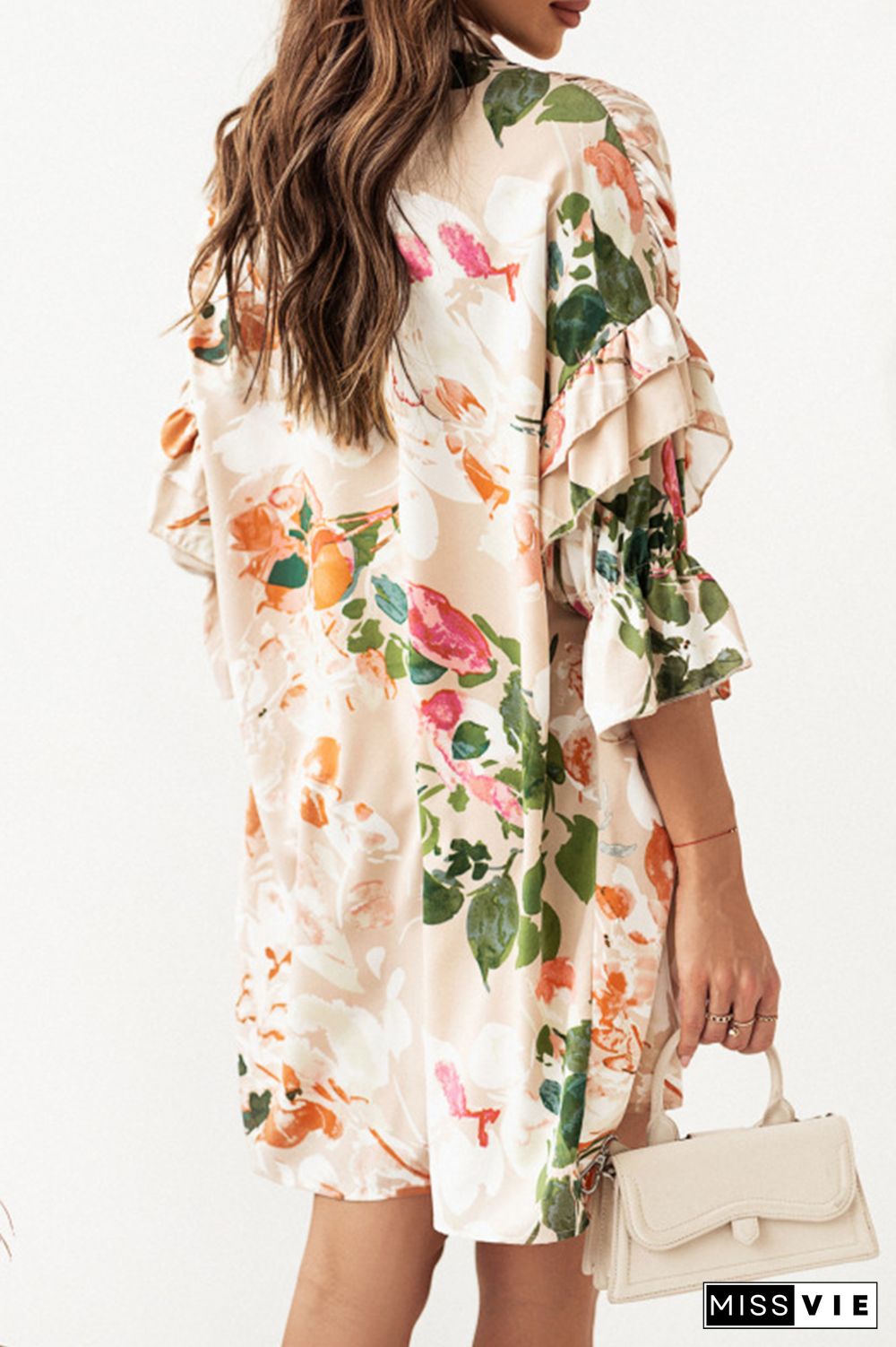 Something Sweet Floral Shirt Dress