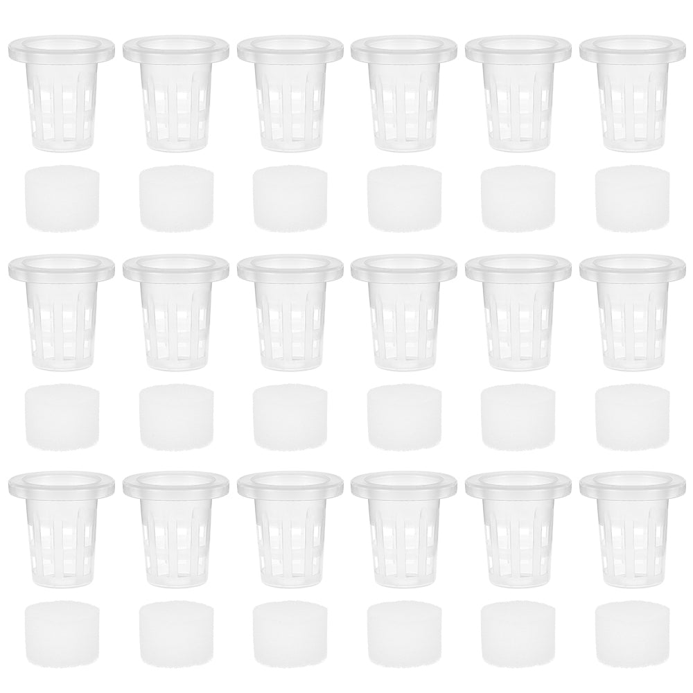 Miulineandnbsp;100Pcs Mesh Pot Net Cup Basket Hydroponic Garden-Plant Grow Vegetable Insert