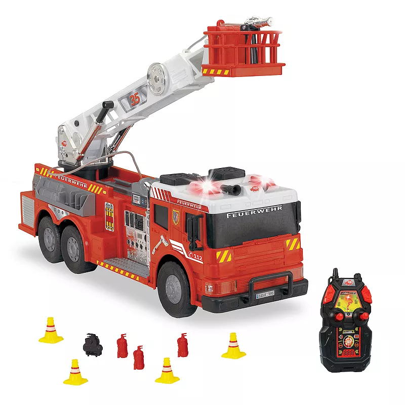 Dickie Toys 24 Light and Sound RC Fire Truck With Working Pump