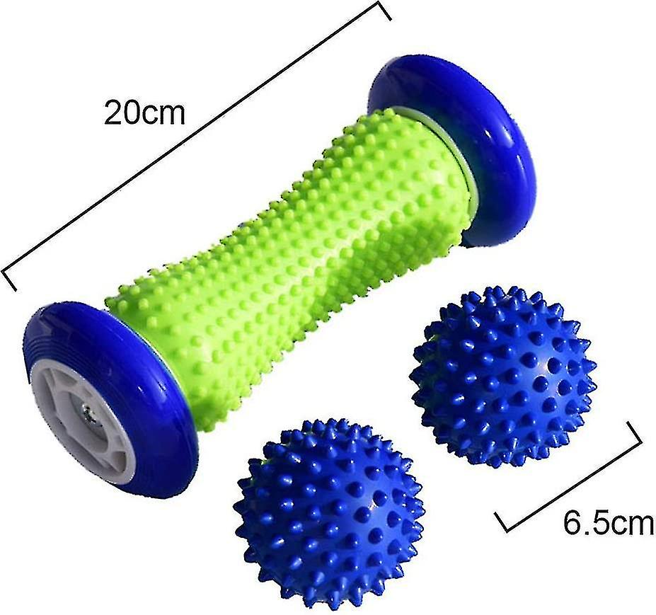 Foot And Hand Muscle Massager Roller， Pvc Plantar Fasciitis Muscle Massager Roller   (blue)