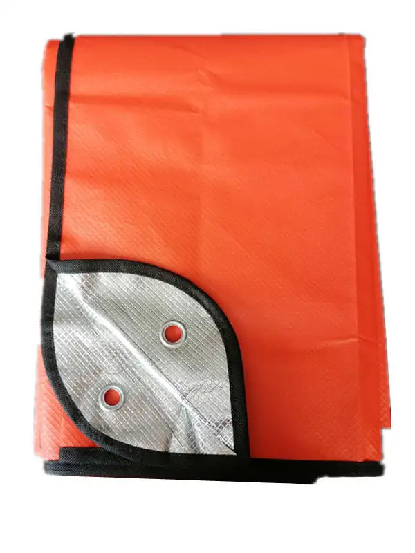 Weather outdoor poncho Windproof Aluminum film Reusable survival emergency blanket