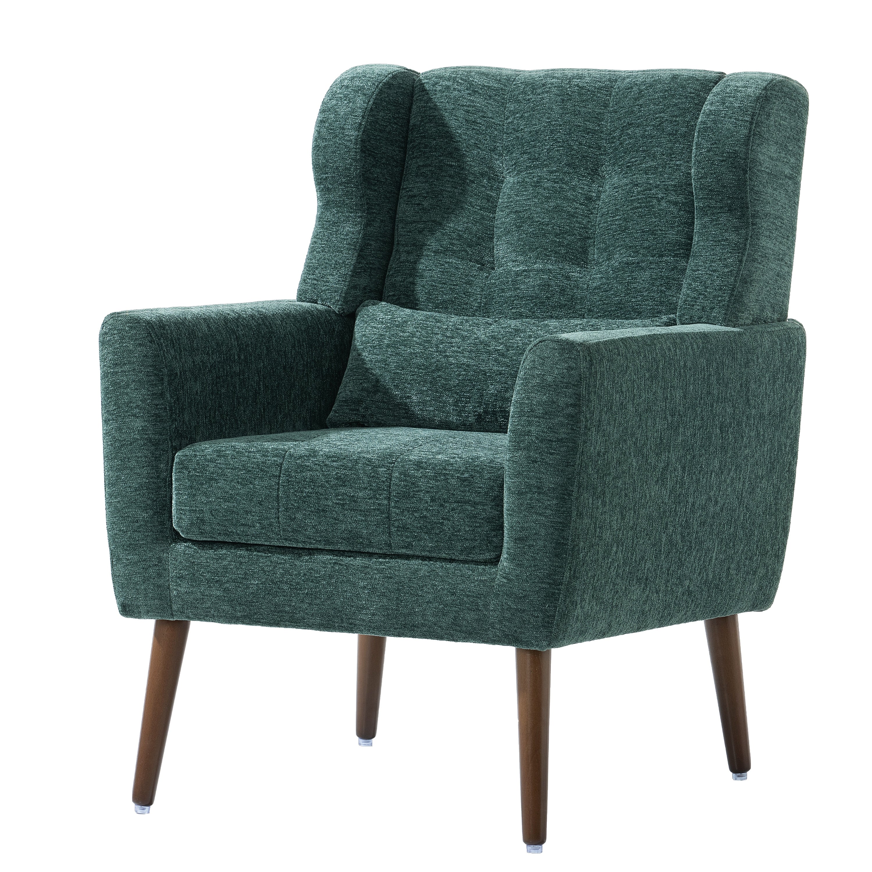 Modern Accent Chair Upholstered Foam Filled Living Room Chairs Comfy Reading Chair with Chenille Fabric Lounge for Living Room