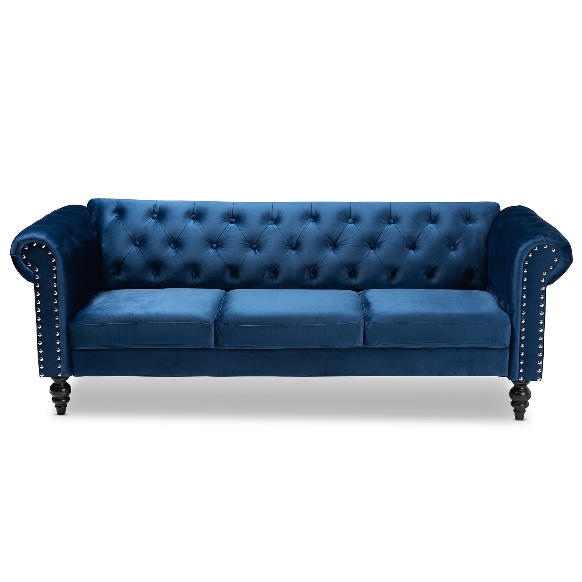 Baxton Studio Emma Chesterfield Sofa