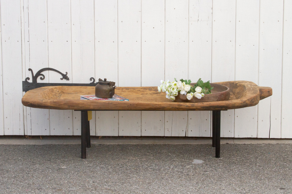 Antique Naga Wooden Trough Table   Rustic   Coffee Tables   by De cor  Houzz