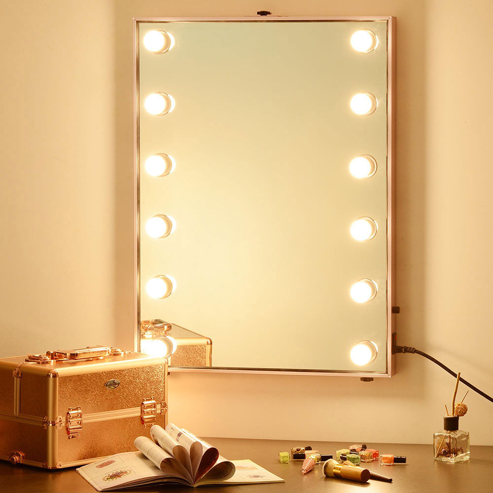 TheLAShop Large Hollywood Vanity Mirror w/ Lights 24x34 Tabletop Wall Mount