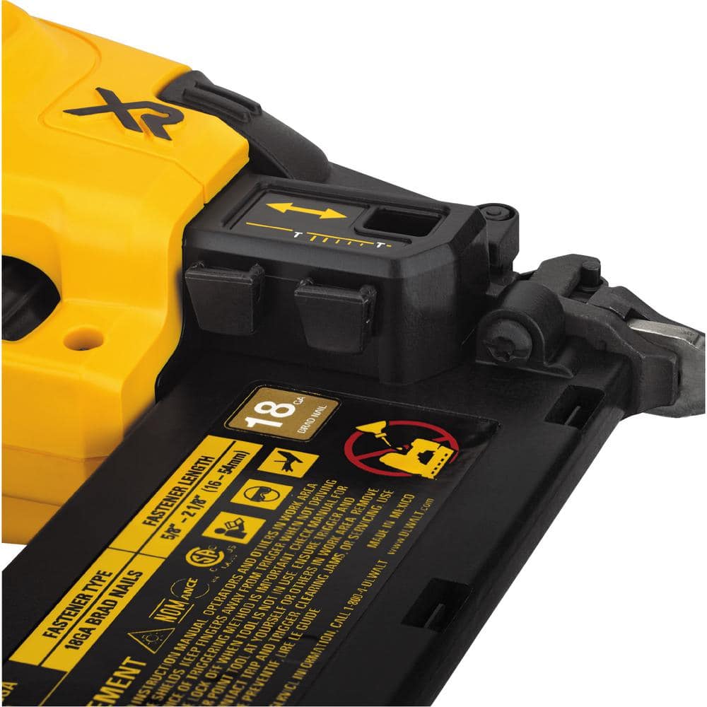 DEWALT 20V MAX XR Lithium-Ion Cordless 18-Gauge Brad Nailer (Tool Only) DCN680B