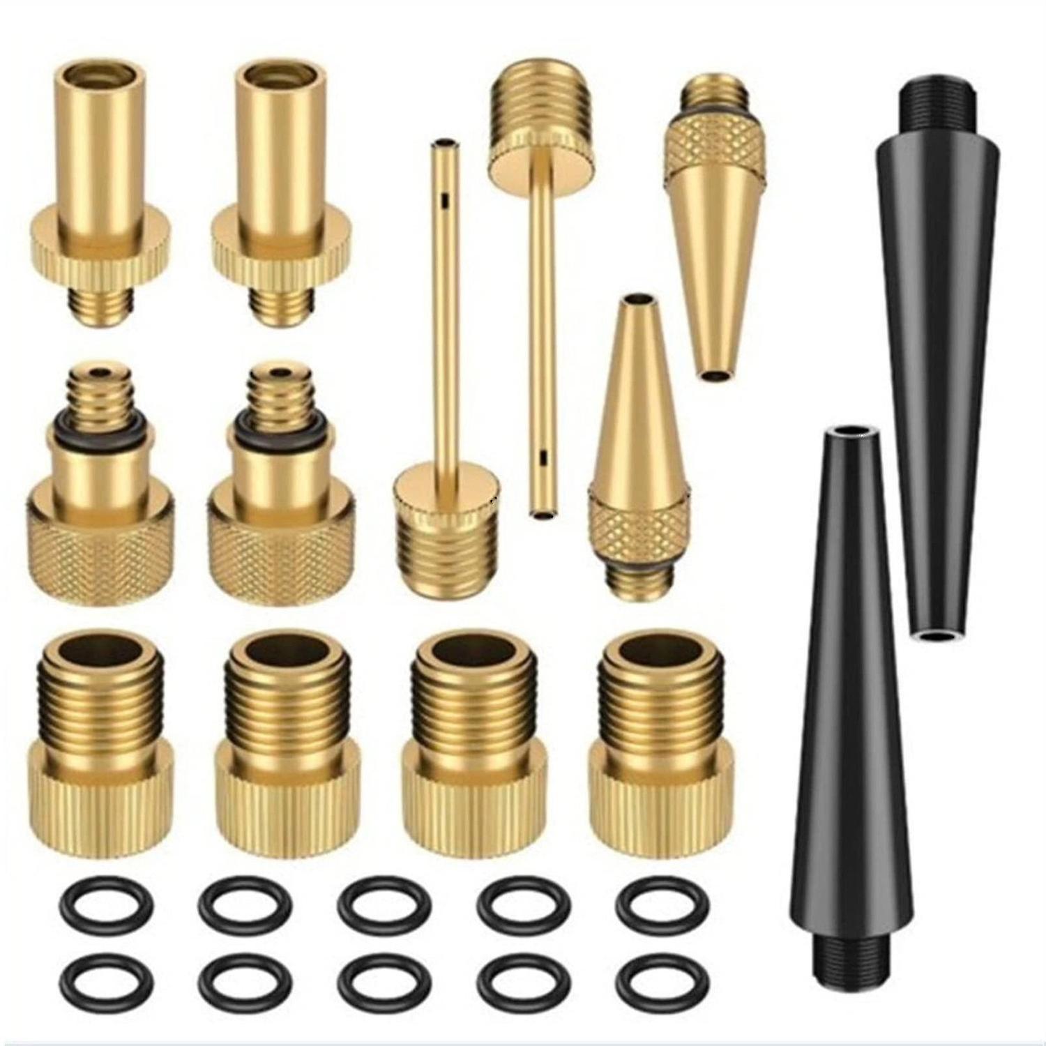 Bicycle Pump Bicycle Valve Adapter 14pcs Air Pump Accessories To Send 10 Gasket Valves - Aespa